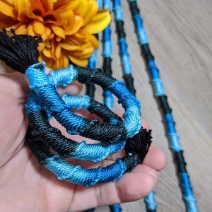 Turquoise Mix 20 INCH Dreadlock Hair Wraps
